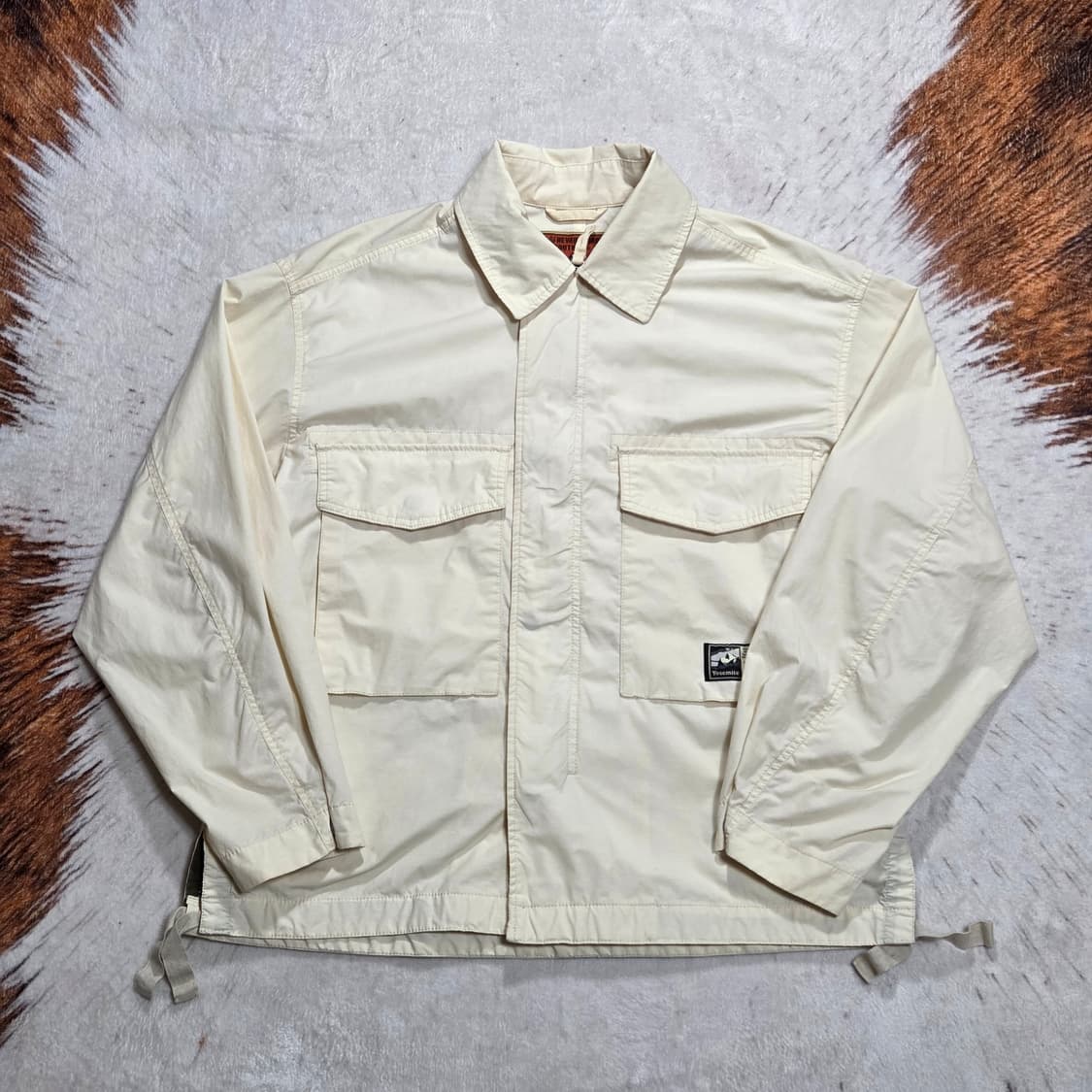 후아유 아이보리 바람막이 야상 자켓 상품이미지1