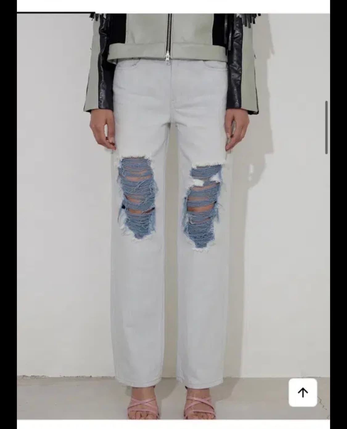 (새상품)솔티페블 saltypebble DESTROYED Jeans 상품이미지1