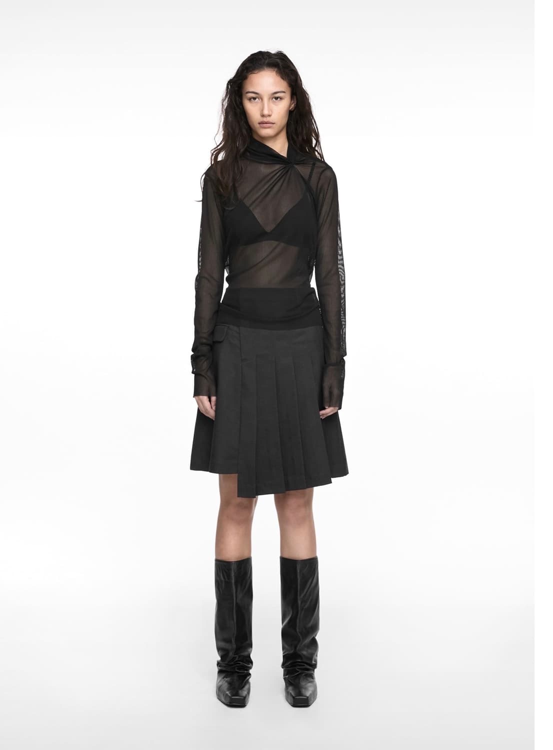 [새상품] 나체 NACHE PULLED NECK LONG SLEEVE 상품이미지2