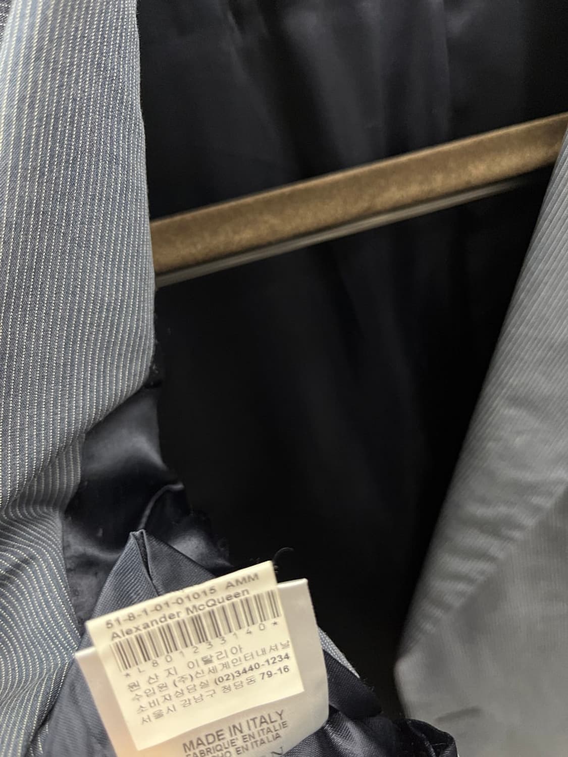 100-105) 알렉산더맥퀸 피크드 코튼자켓  상품이미지9