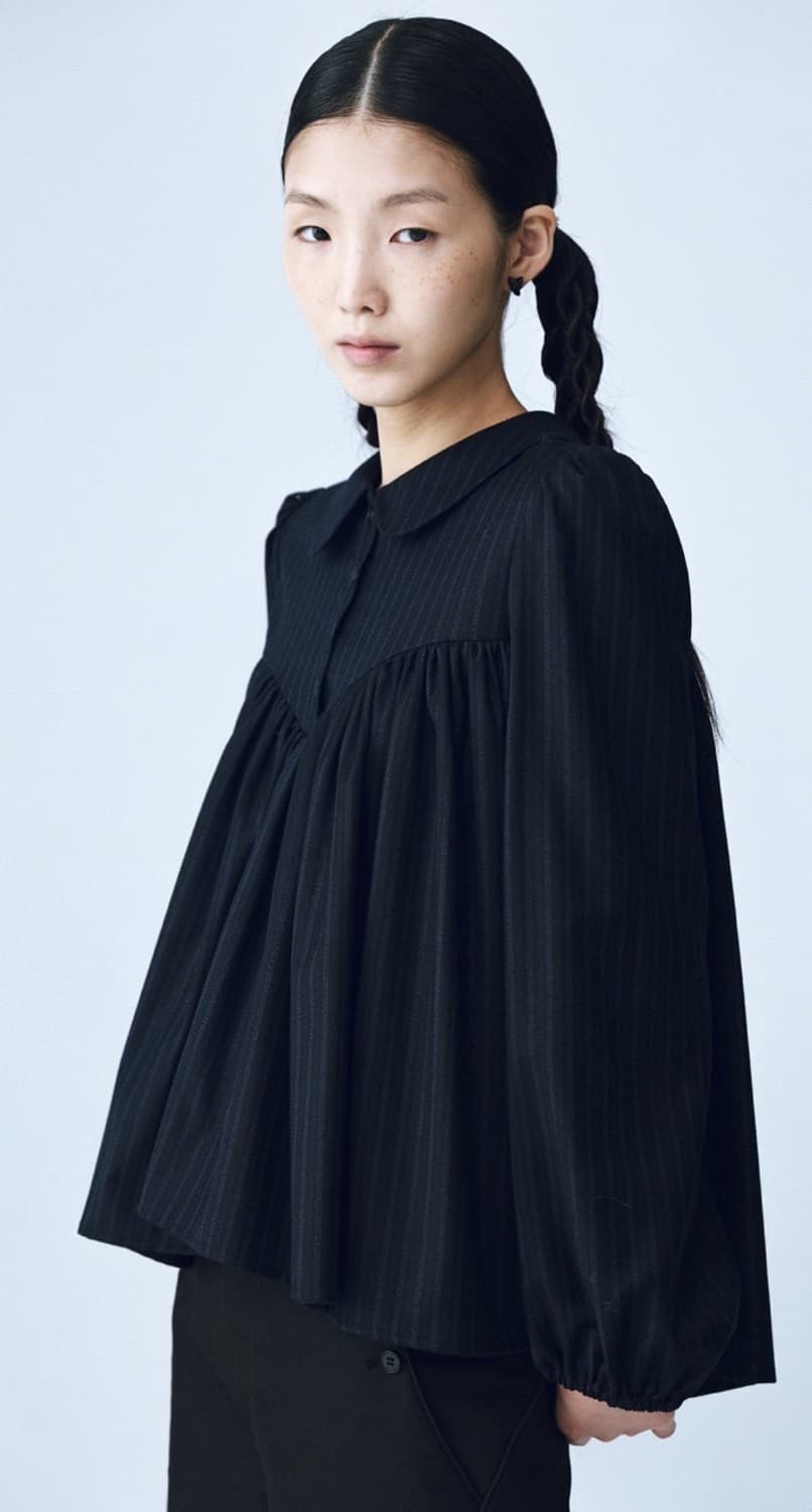 cosmoss 울 카라 셔츠 상품이미지1
