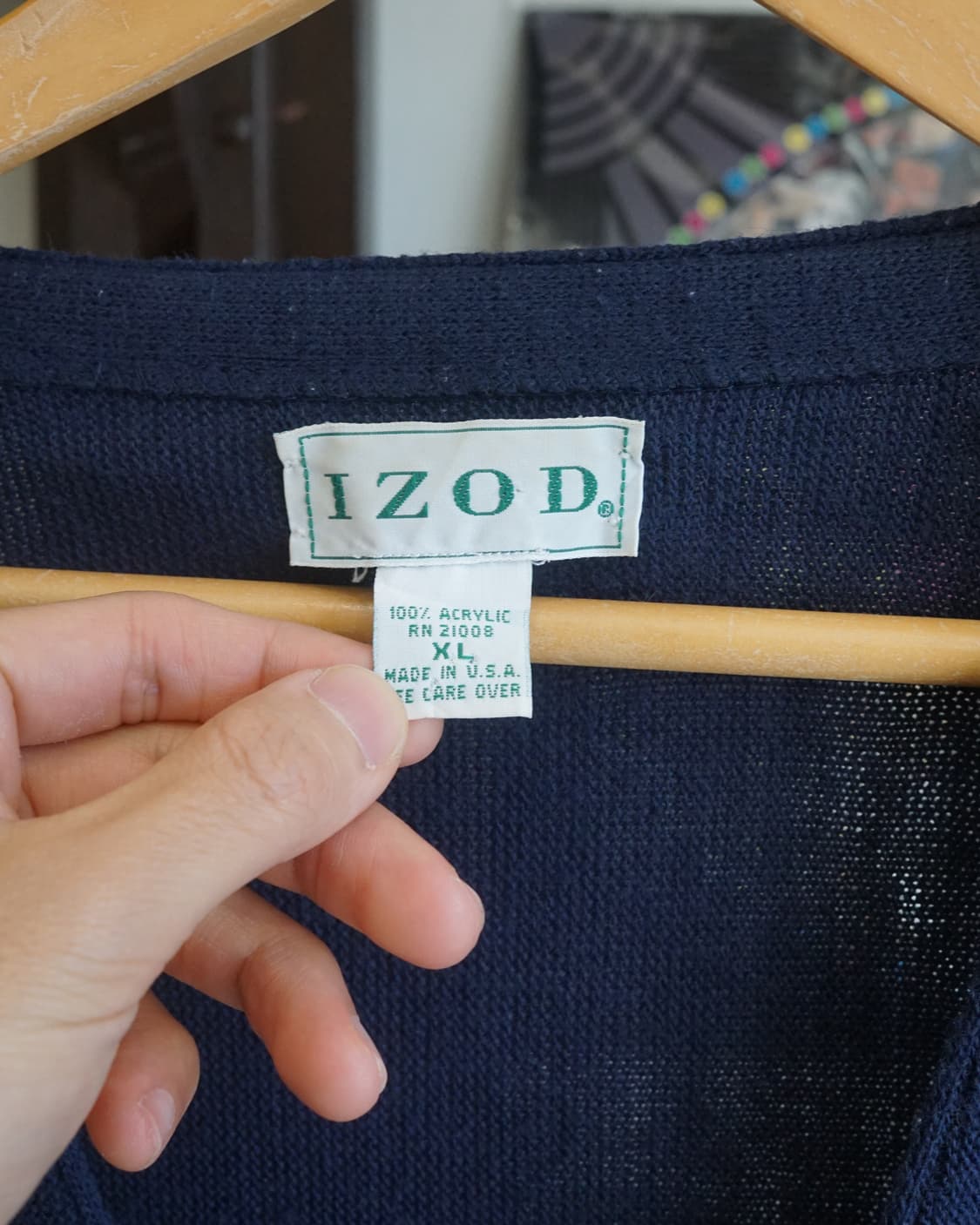 8-90s Izod made in u.s.a 상품이미지5