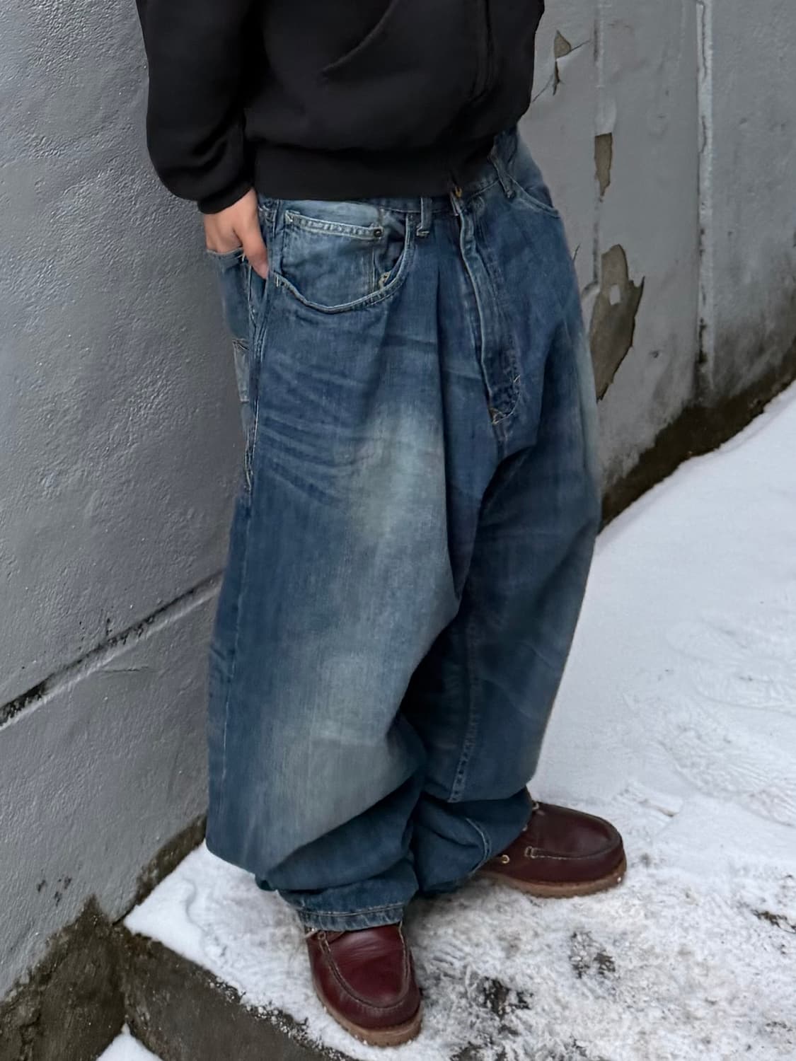 빈티지 자수 힙합팬츠 상품이미지3