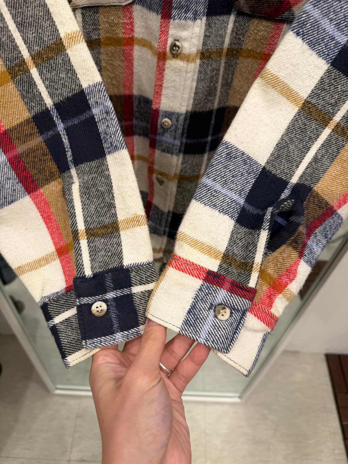 80s Five Brother 파이브 브라더 플란넬 체크 셔츠 (USA) 상품이미지3