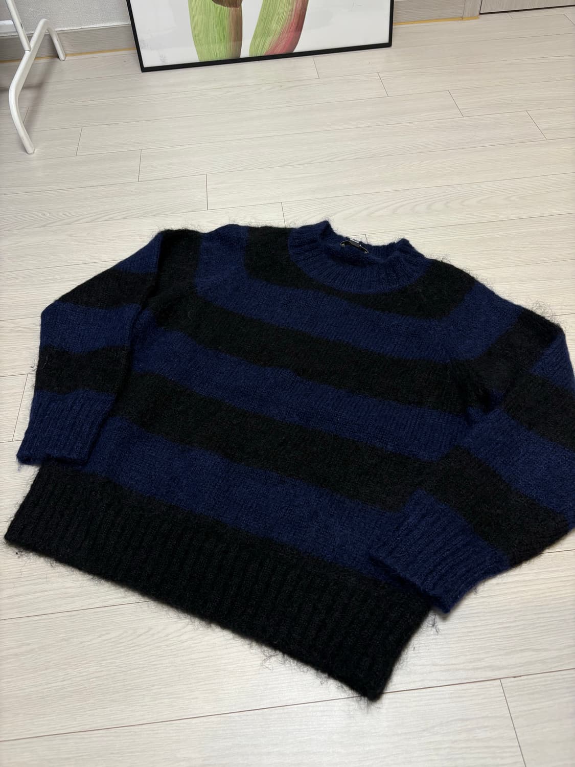 COS 코스 모헤어 스트라이프 니트 S(95) 상품이미지1