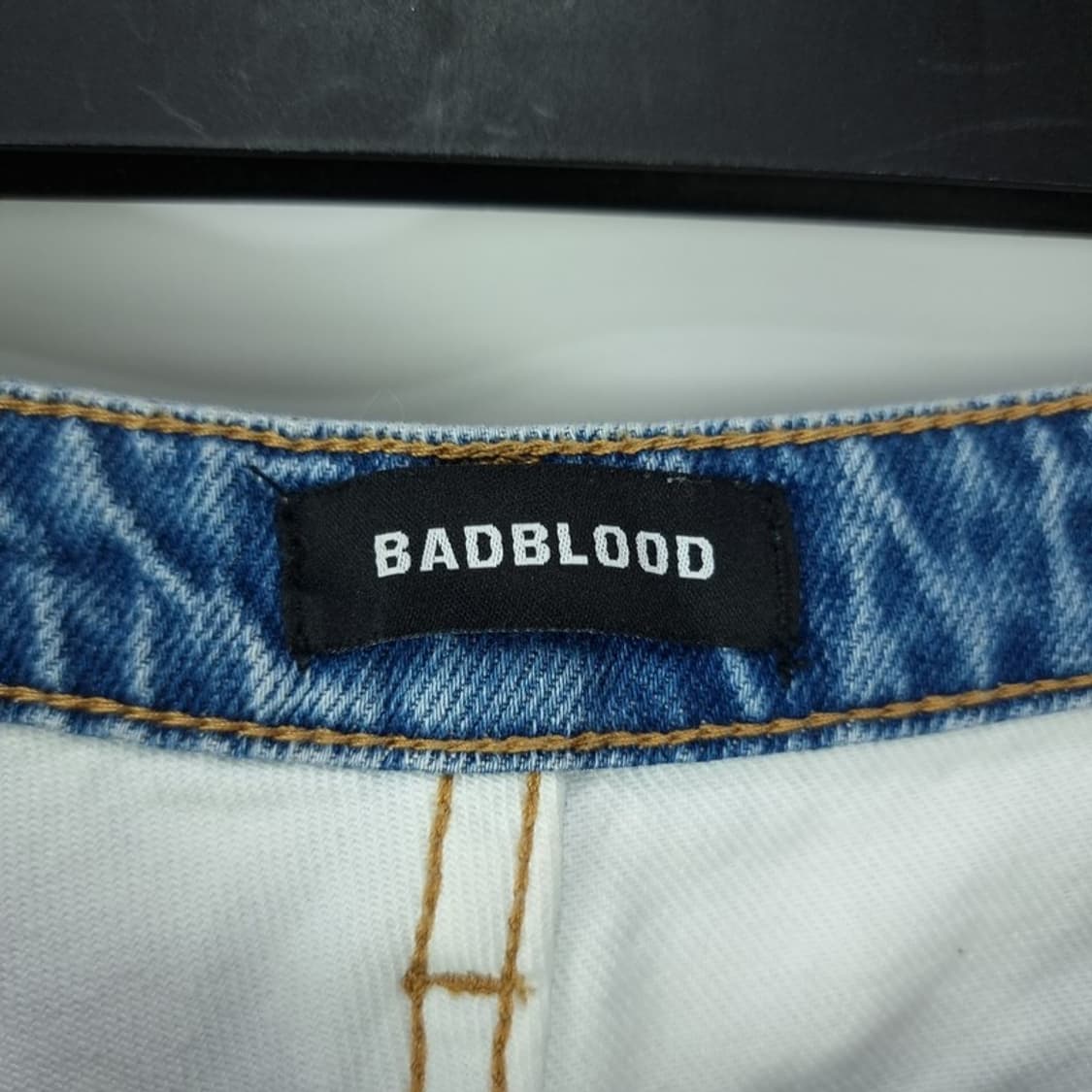 [배드블러드] 라인 패널 데님 팬츠 라지핏 M19870 상품이미지8