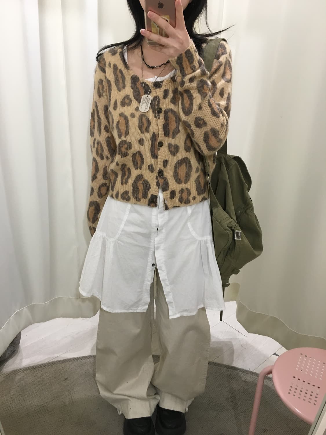 y2k 갸루 leopard cardigan 상품이미지3