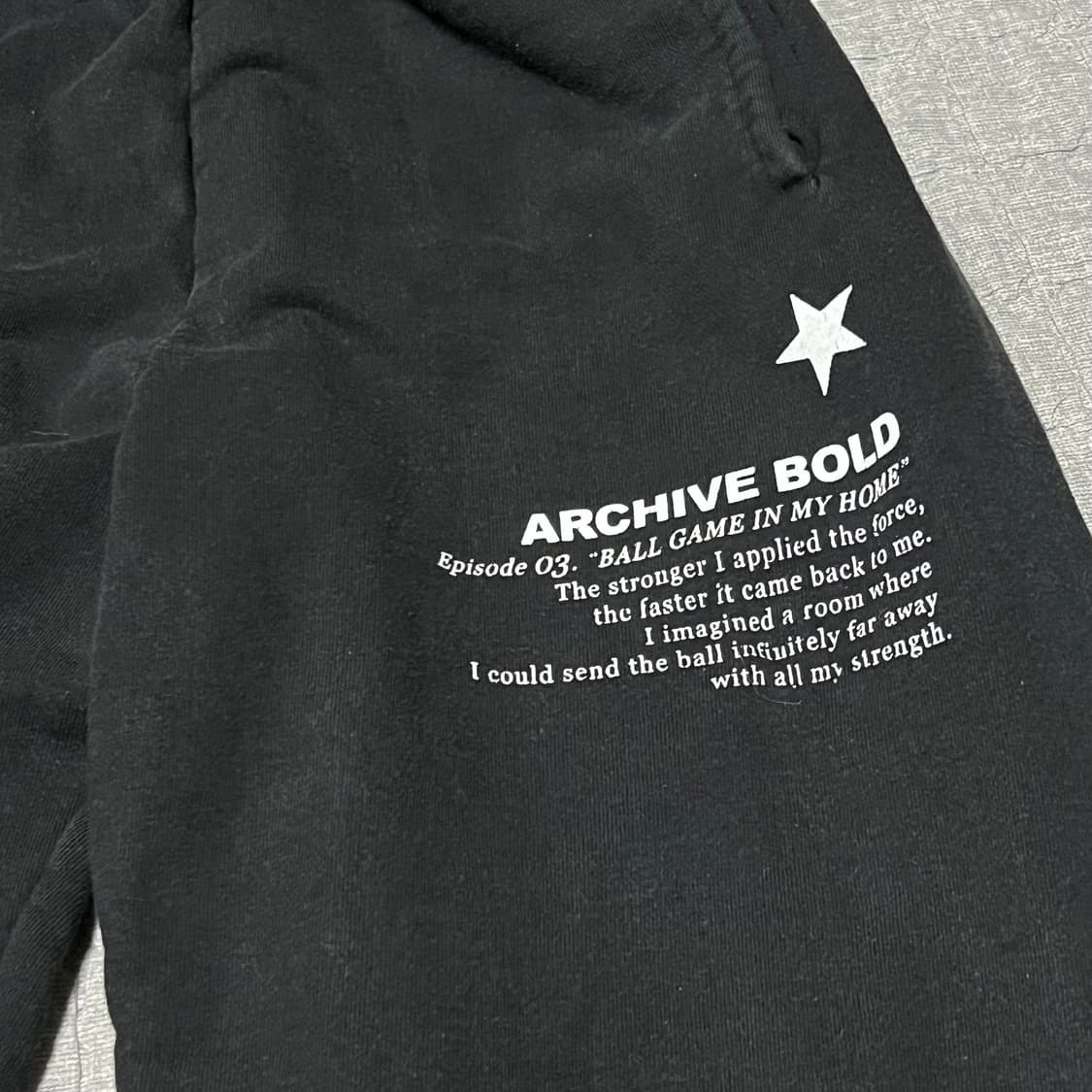 아키이브 볼드 팬츠 S 조거 블랙 츄리닝 츄바 빈티지 상품이미지3