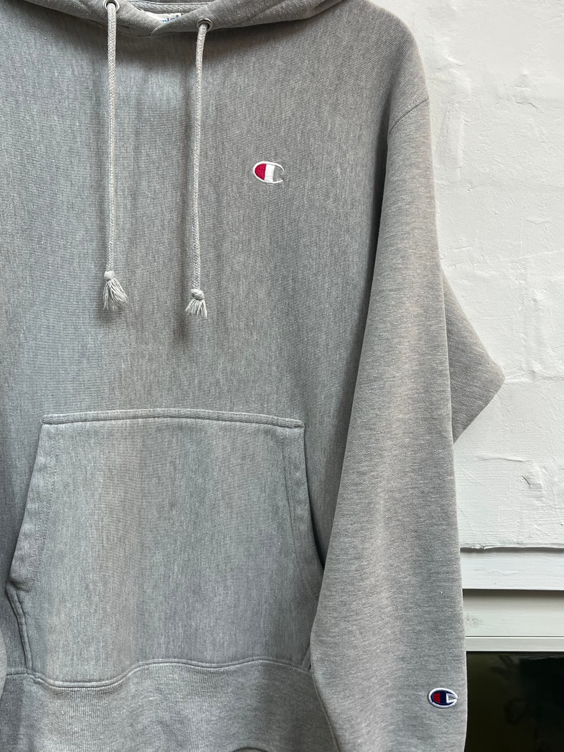 Champion 리버스위브 그레이 후드티 L 상품이미지3