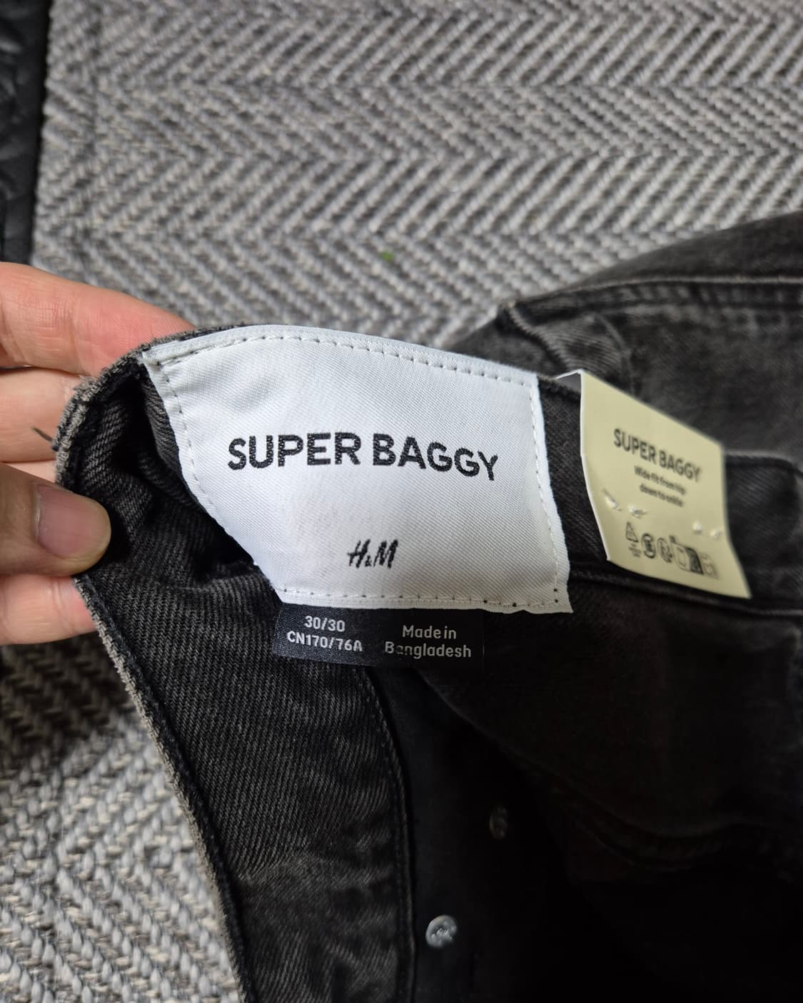 H&M 수퍼배기진 30/30 다크그레이 상품이미지5