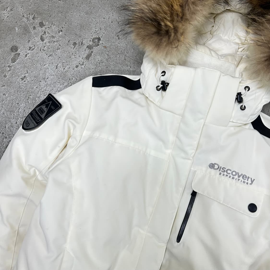 디스커버리 화이트 패딩[1434] 상품이미지3