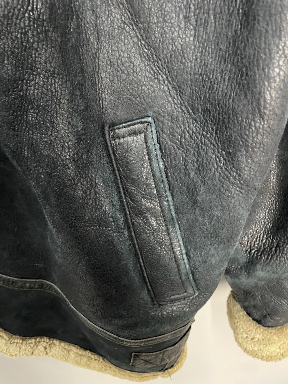 빈티지 양털 가죽 무스탕 자켓 H1562 상품이미지8