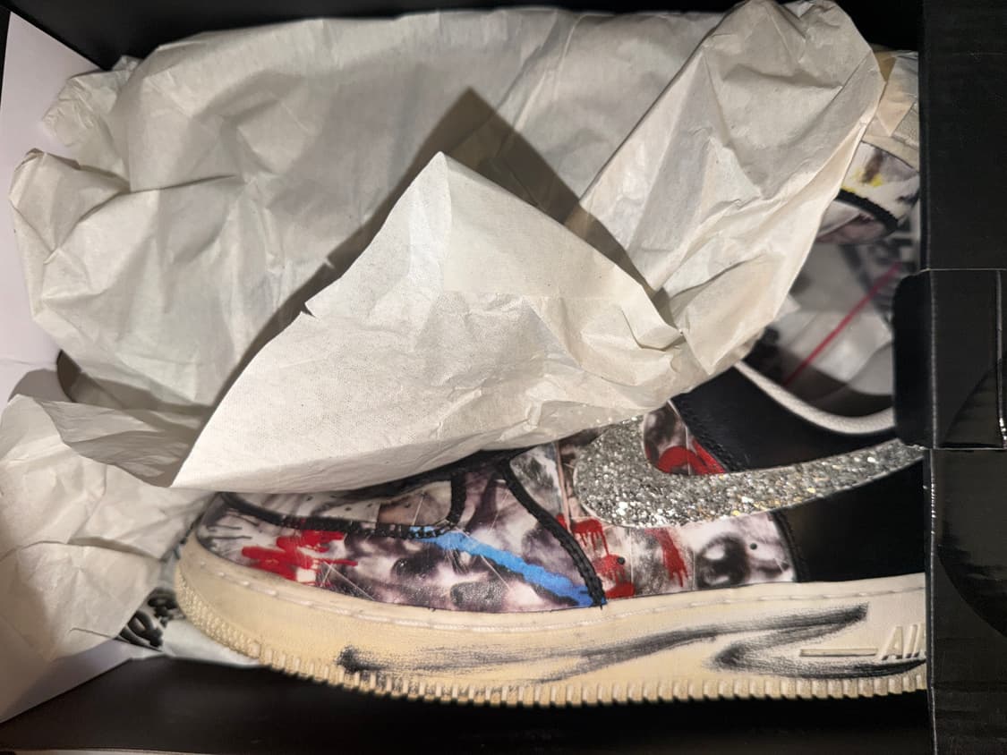 에어포스1 피스마이너스원 270cm 블랙 커스텀 상품이미지1