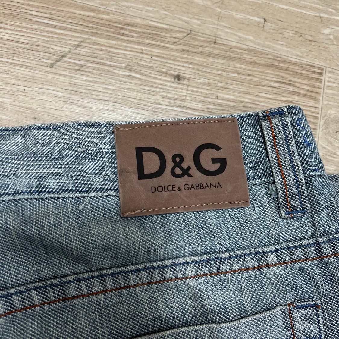 돌체앤가바나 D&G 남성 빈티지 워싱 데님팬츠 청바지 [연청] 38 상품이미지6