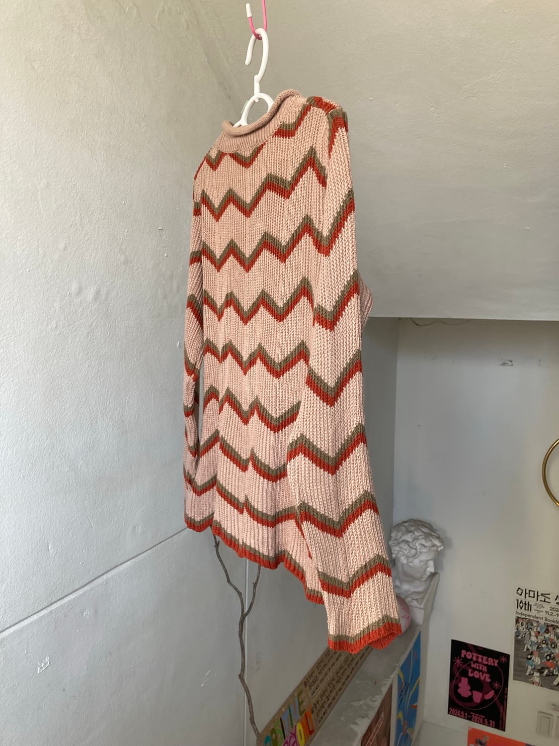 모리걸 울 믹스 지그재그 니트 상품이미지6