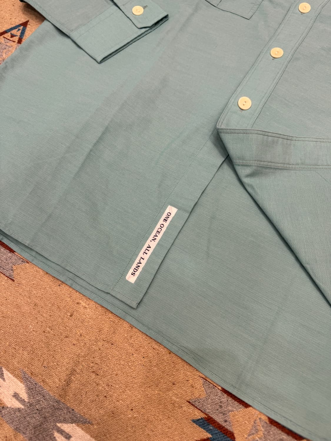 [M][100] 나나미카 유틸리티 파나마 셔츠 민트 상품이미지5