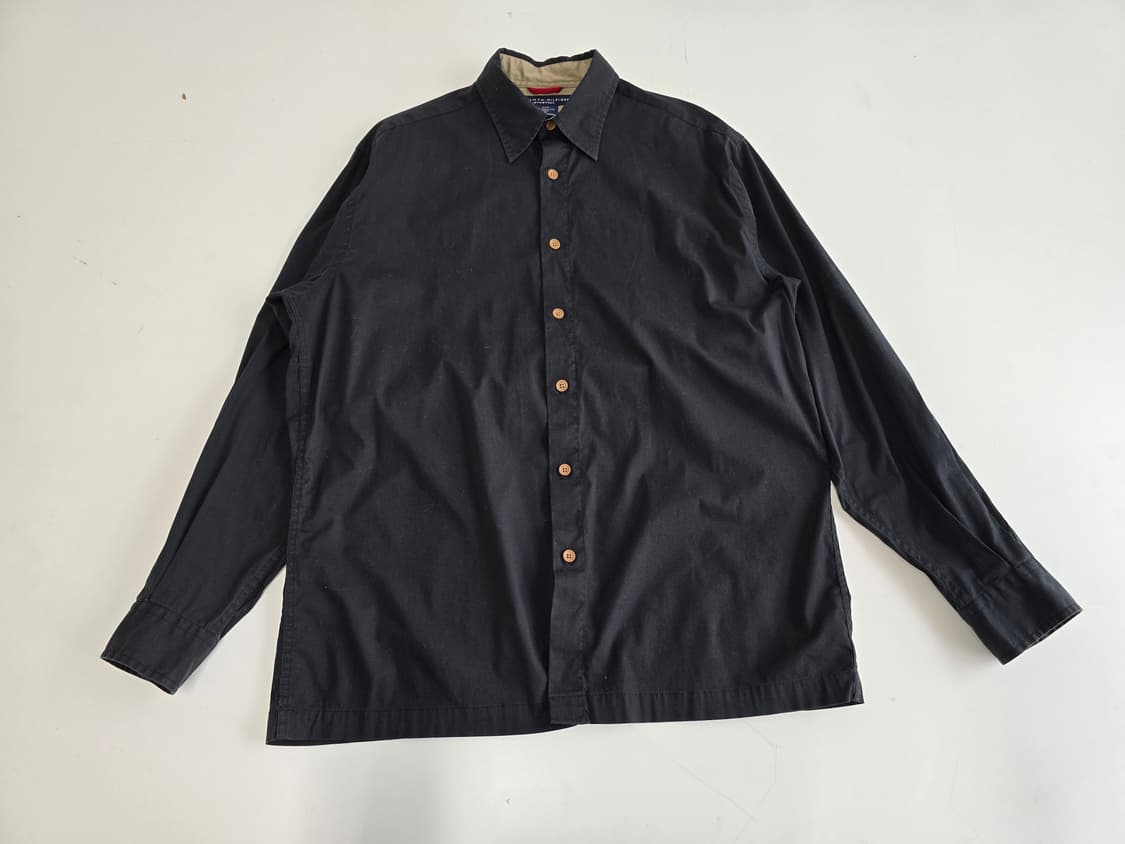 타미힐피거 스트레치 셔츠 블랙 M 상품이미지1