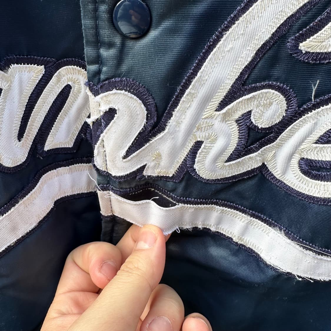 빈티지 00s 스타터 뉴욕 양키즈 바시티 자켓  상품이미지7