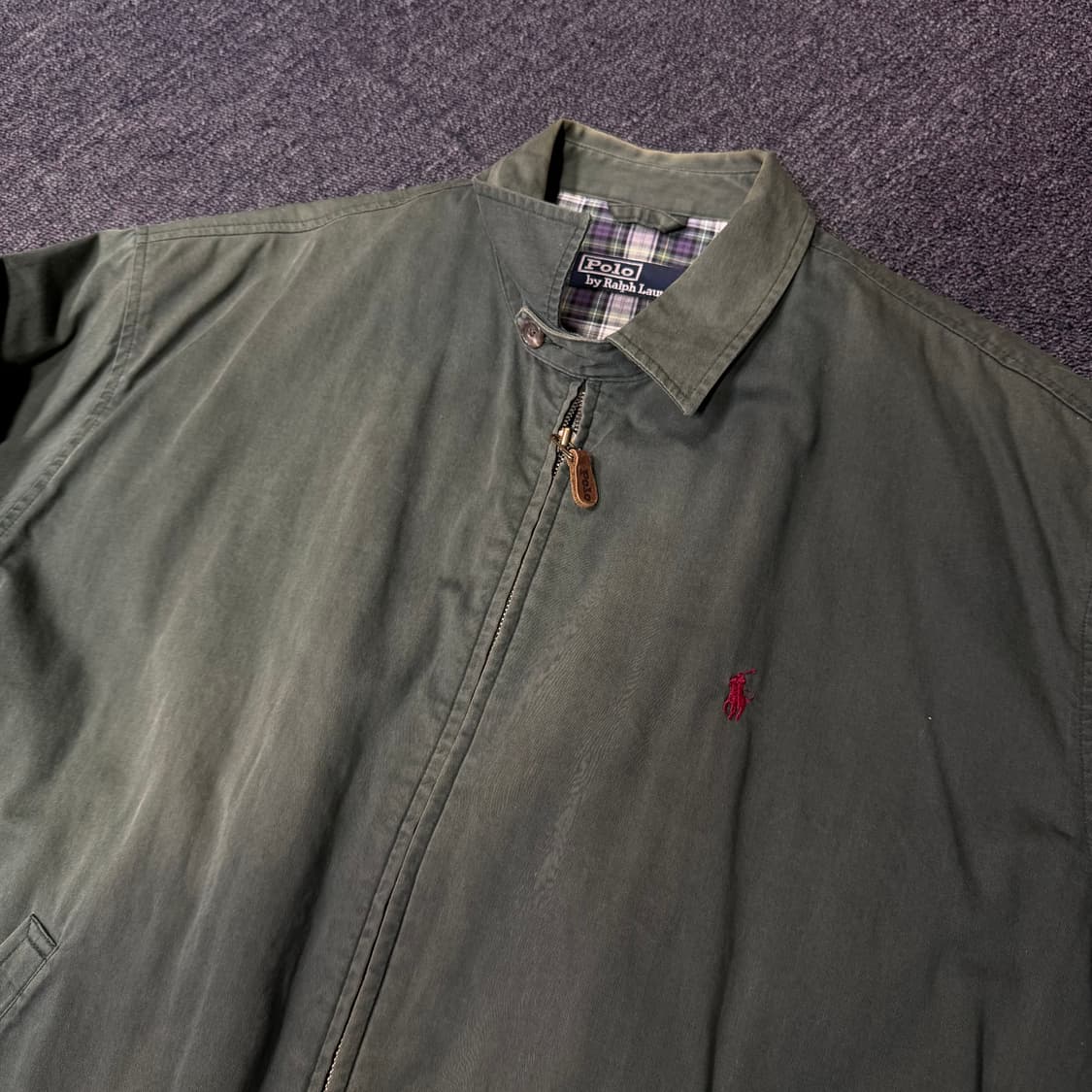 폴로 그린 레드 빈티지 자켓 상품이미지5