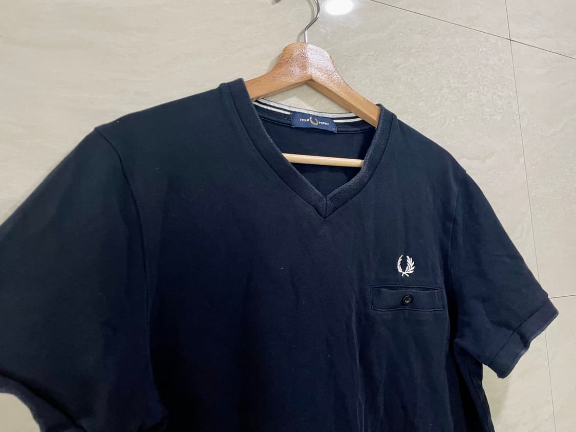 프레드페리 / V넥 반팔 티셔츠, 남성 티셔츠 / L(100) 상품이미지2