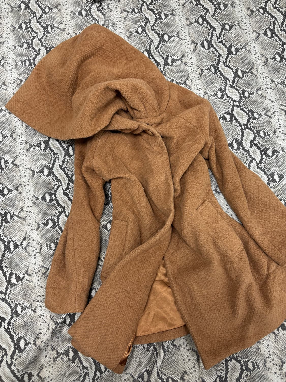 Mori Girl Mood Over-Hoodie Beige Coat 상품이미지8