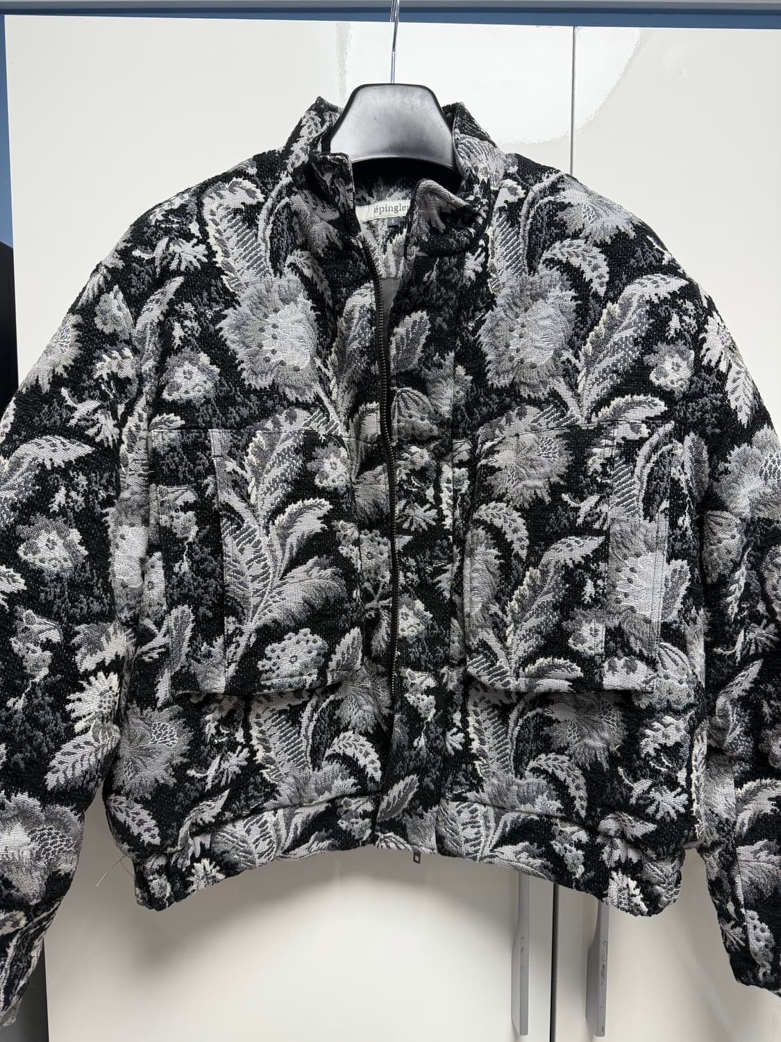 에핑글러 플라워 자카드 봄버자켓 S 사이즈 판매 상품이미지2