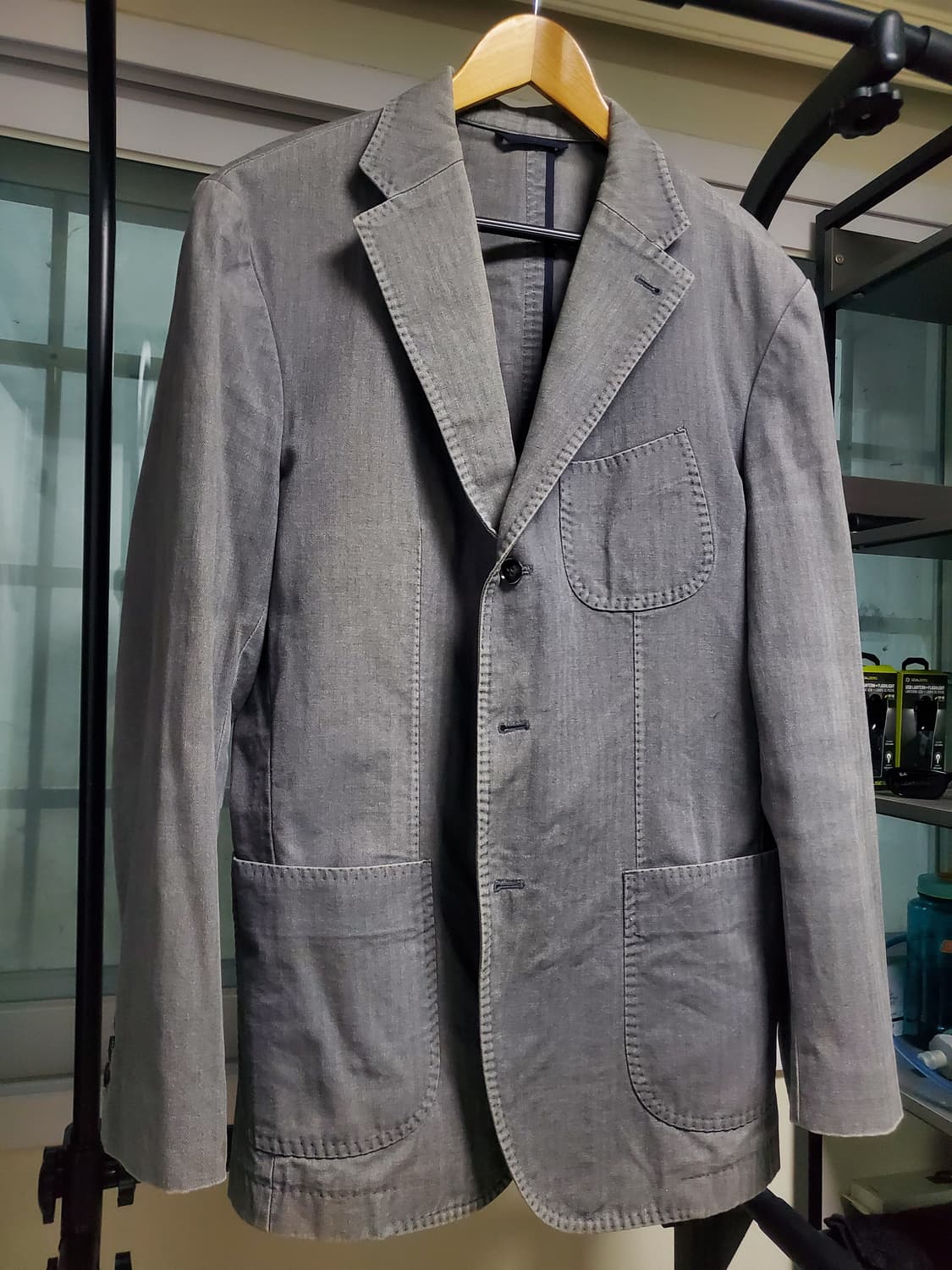 솔티 그레이 데님 자켓 블레이저 상품이미지2