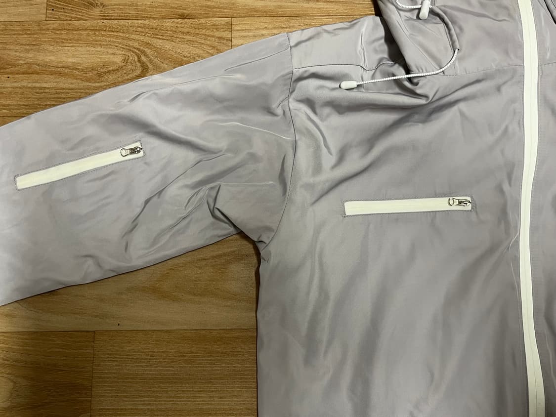 AA/C 바람막이 자켓 L 회색 상품이미지5