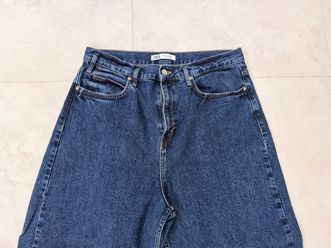 [32] 1회착 자라 zara 벌룬핏 데님팬츠 상품이미지3