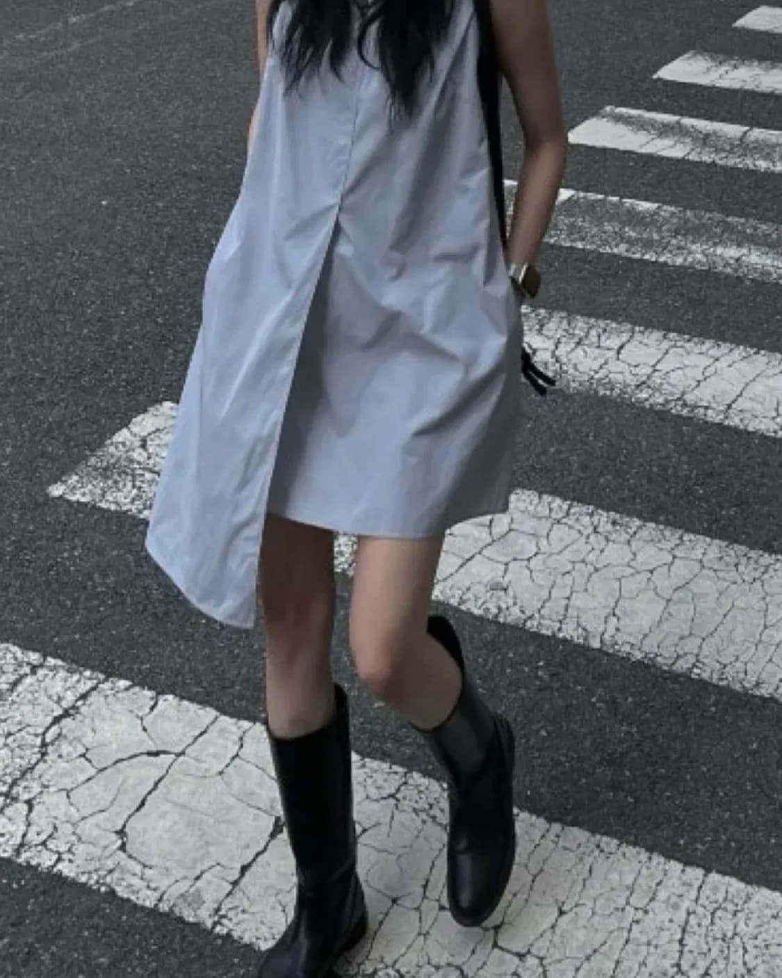 소아 미니 원피스 그레이 상품이미지3