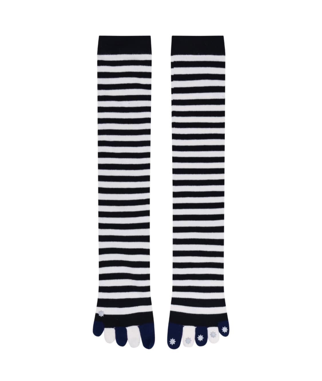 코이세이오 STRIPE FIVE-TOE SOCKS BLACK 상품이미지1