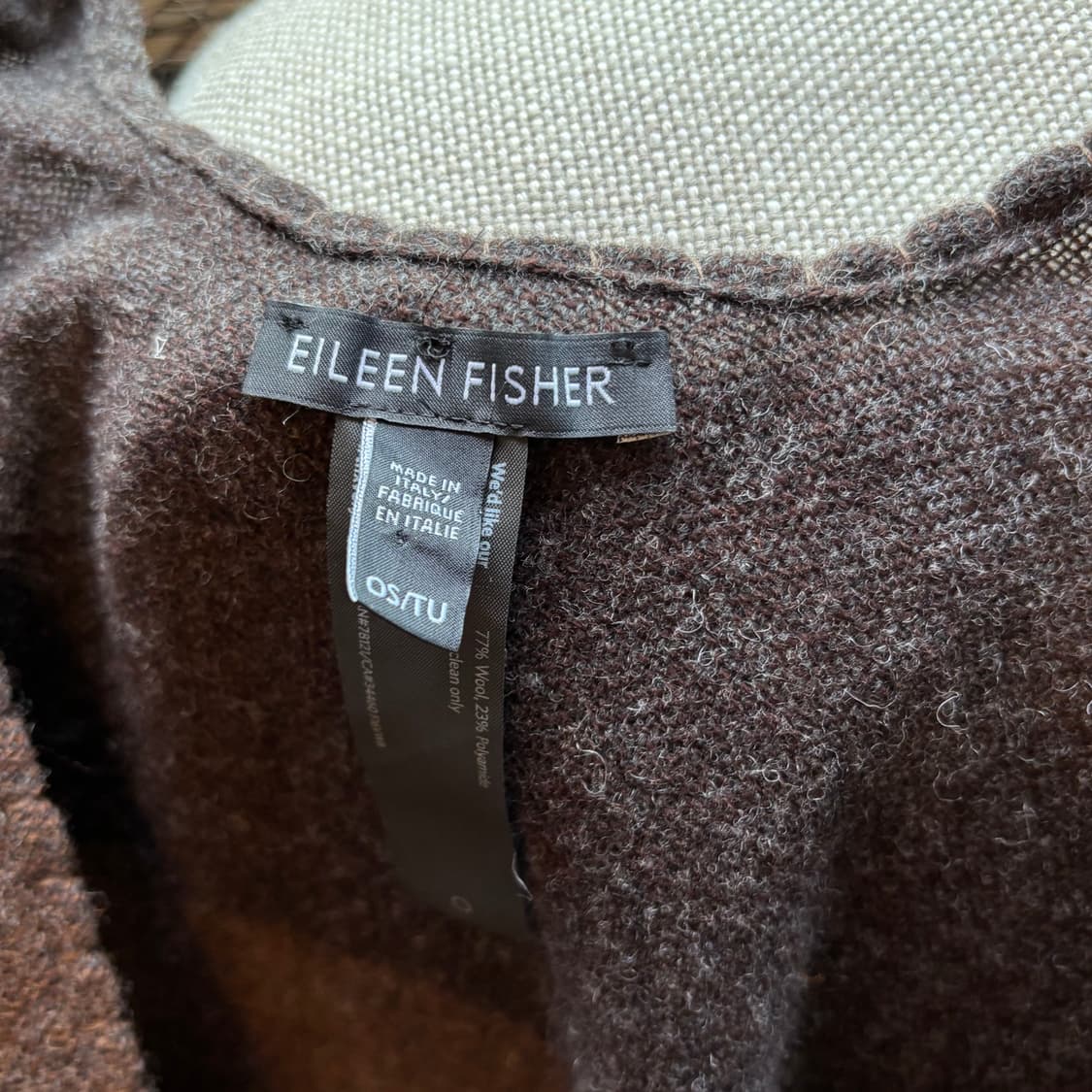 EILEEN FISHER 울 블록 망토 / 케이프 made italy 상품이미지2