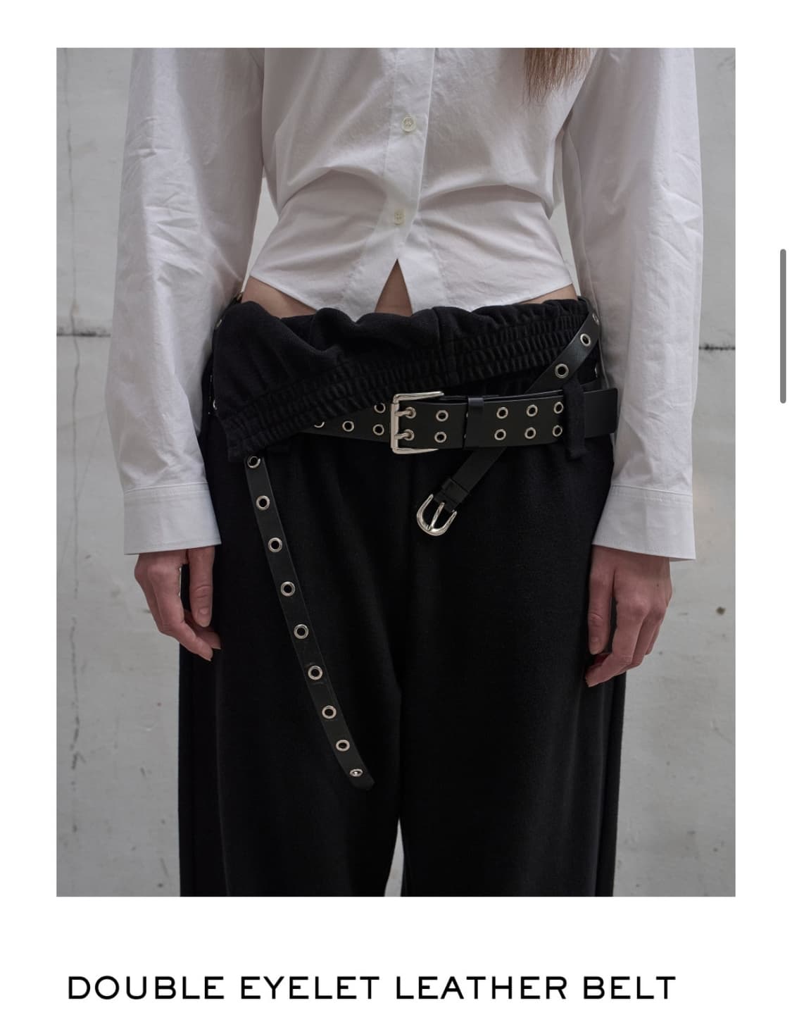 lcdc DOUBLE EYELET LEATHER BELT 상품이미지2