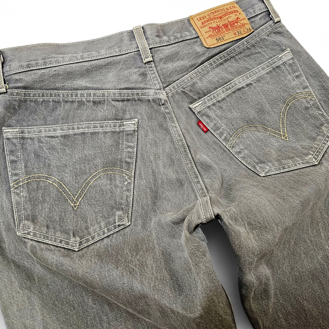 [32][리바이스] 00's 501®오리지널 스트레이트핏 워시드 그레이 상품이미지6
