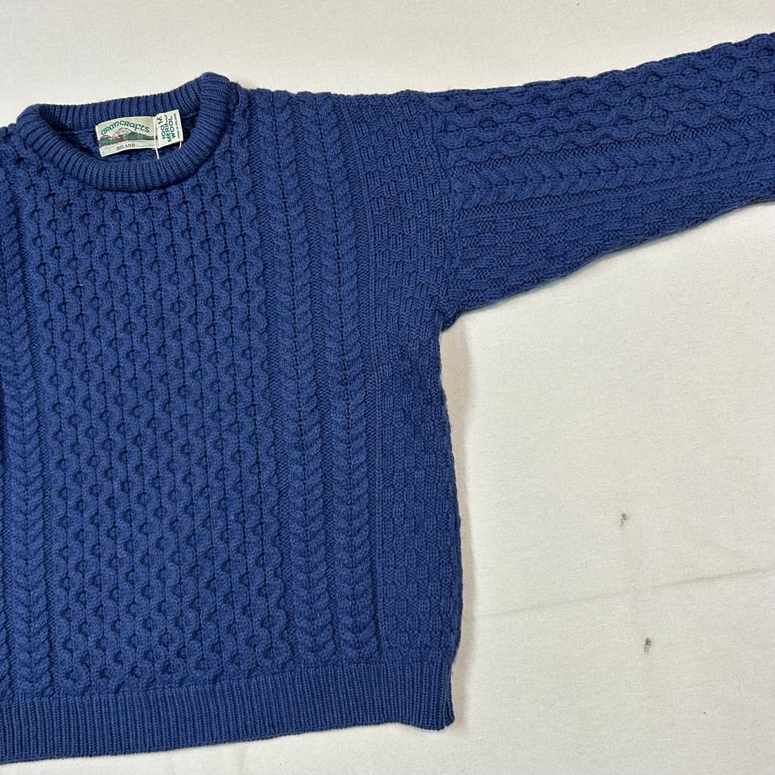 M) Aran Crafts 아란크래프트 피셔맨 울 니트 스웨터 상품이미지3