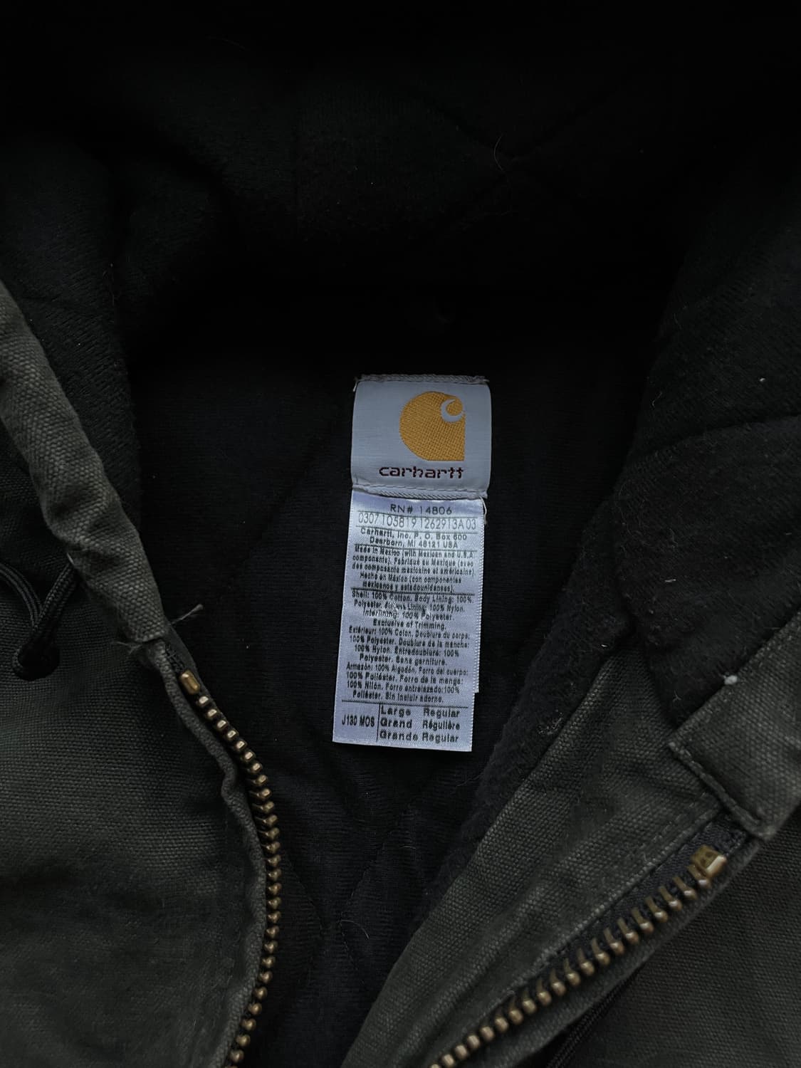 칼하트 j130 mos 모스 액티브 샌드스톤 빈티지 carhartt 상품이미지3