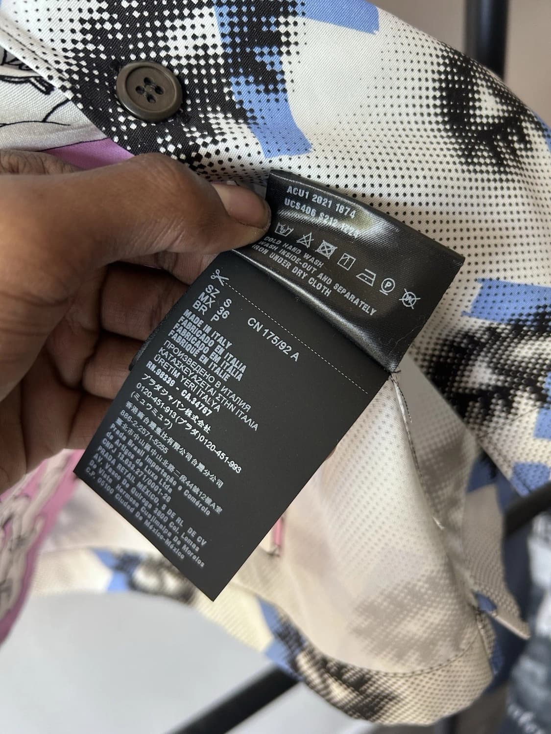 FW18 프라다 더블 매치 볼링 셔츠 S 상품이미지6