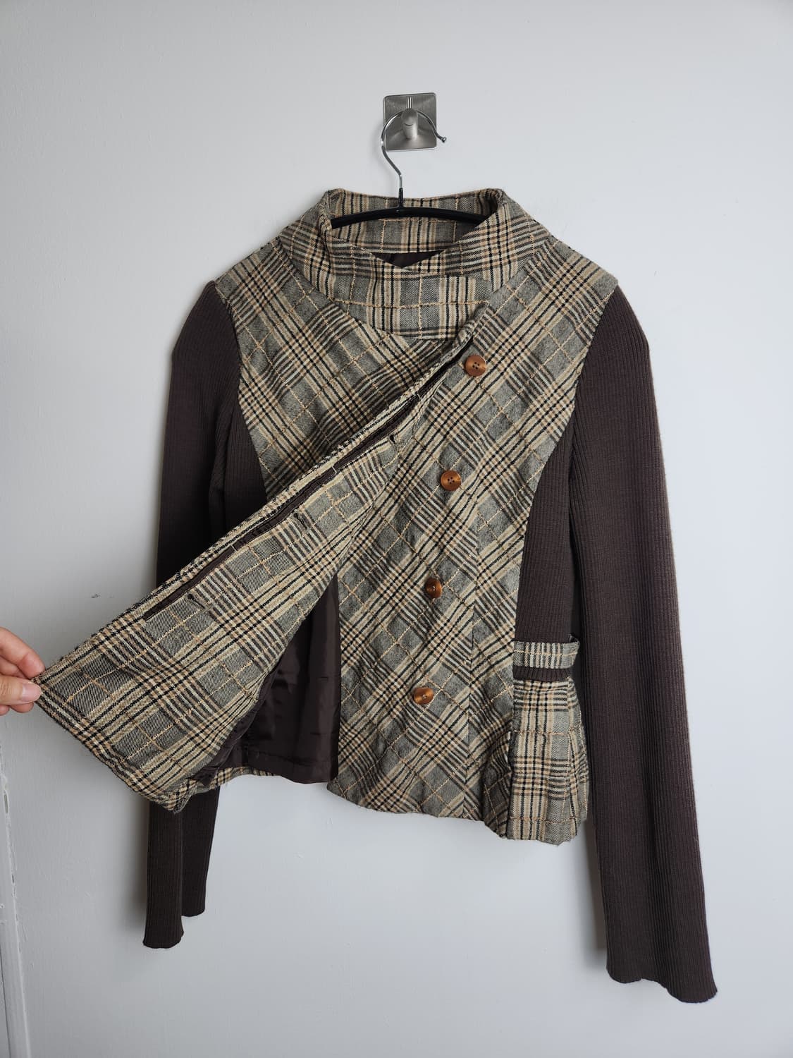 골지 체크 탑 상품이미지7