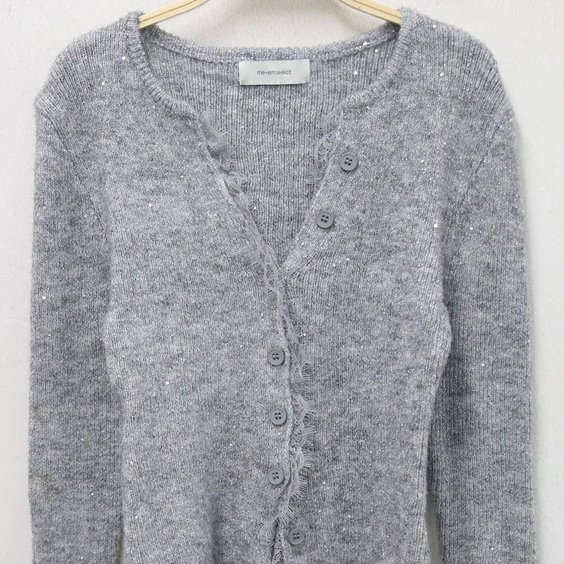 ME+EM SELECT 글리터 레이스 가디건 61831 상품이미지3