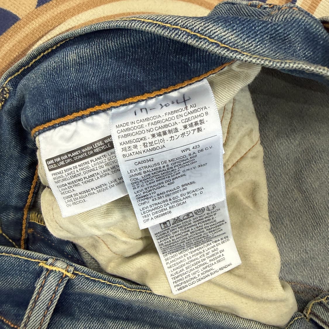 (34)리바이스 Levis 511 워싱 데님팬츠 상품이미지5