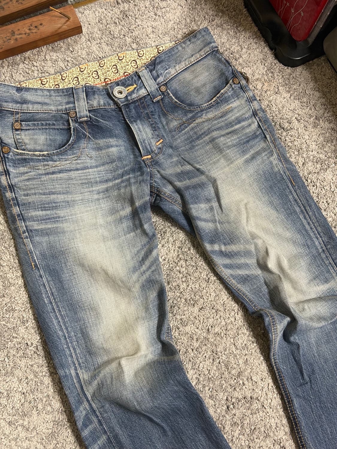 EDWIN 에드윈 블루트립 웨스턴 포켓 워시드 데님 상품이미지4