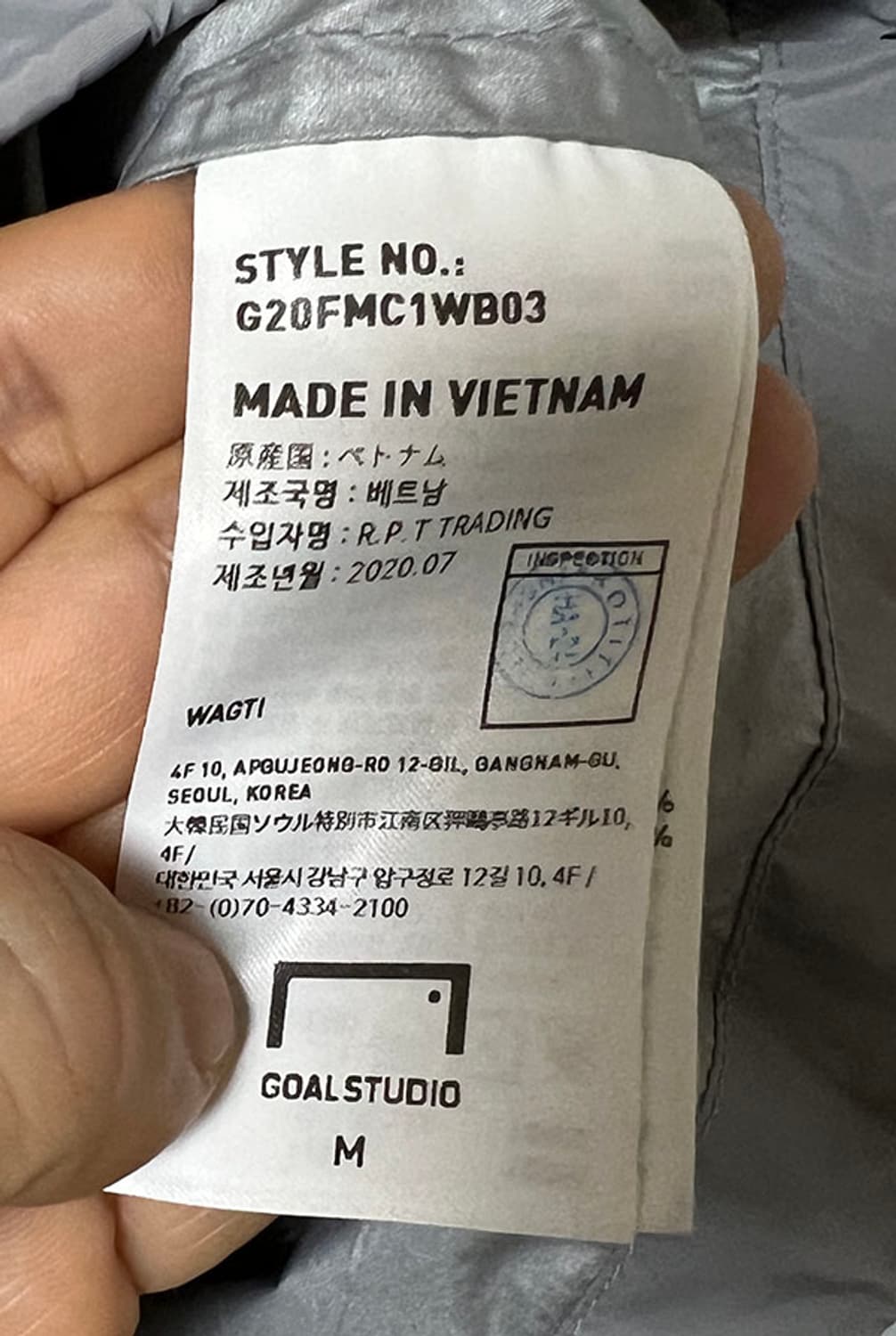 골스튜디오 남자 오버핏 아노락재킷 그레이 춘추 바람막이 M 95-100 상품이미지5