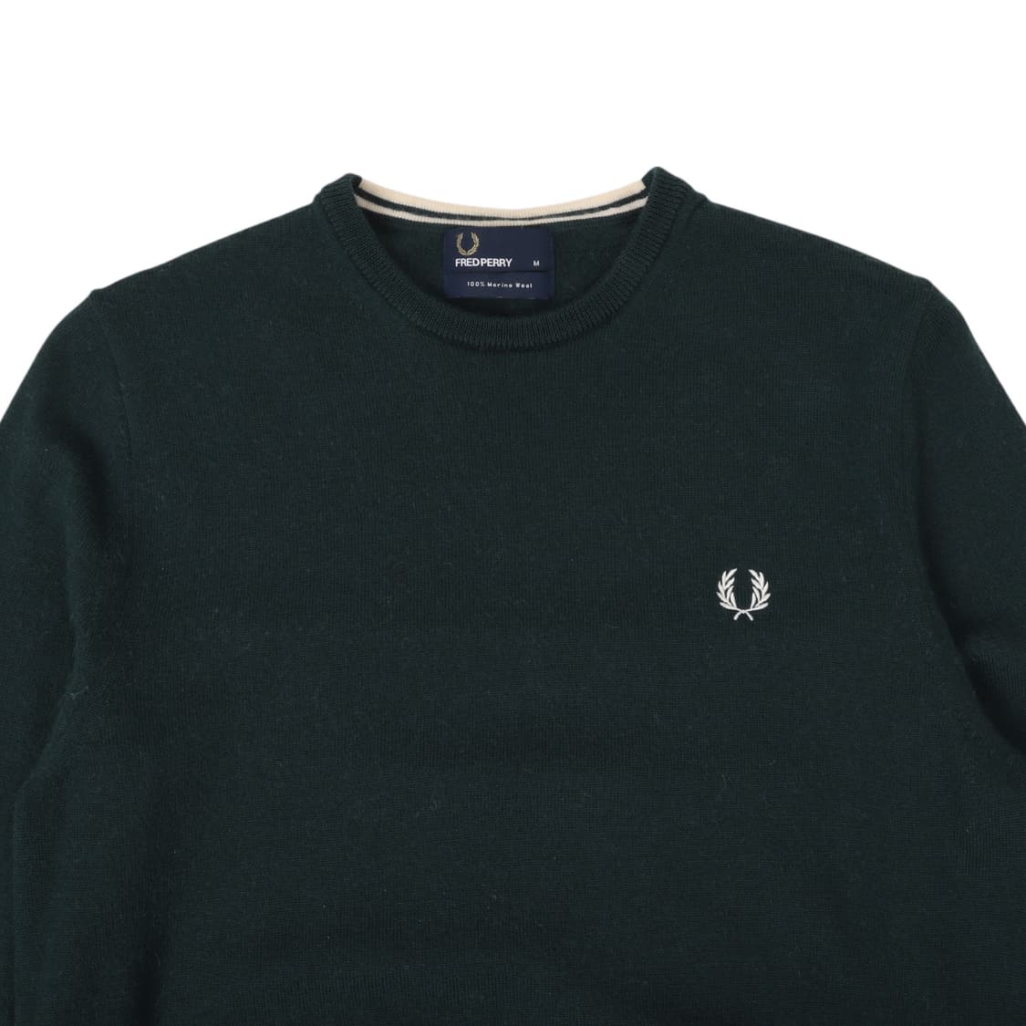 프레드페리 블랙 메리노울 니트 스웨터 상품이미지2