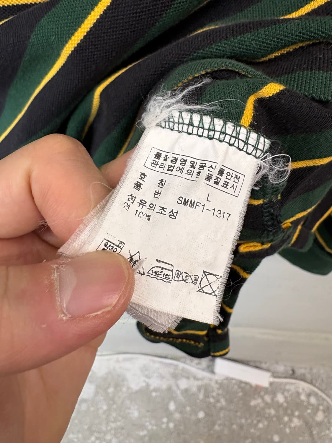 폴로랄프로렌 빈티지 스트라이프 긴팔 카라티 상품이미지7