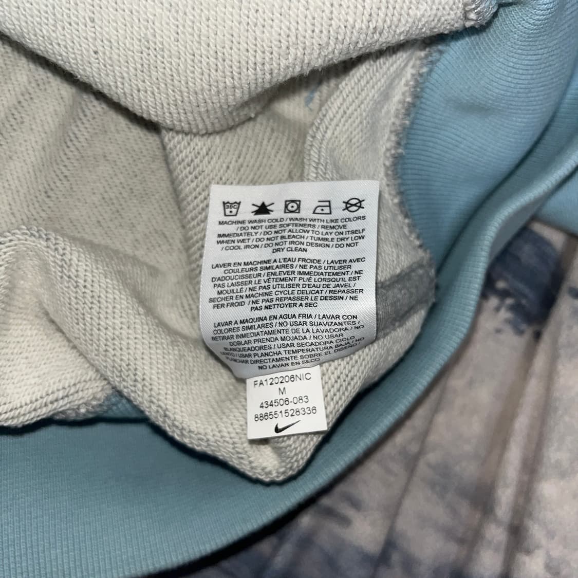 Nike Grey&Skyblue Hood Zip-up 상품이미지6