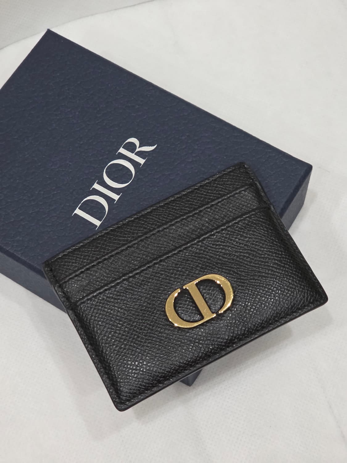 디올옴므 cd로고 카드지갑 블랙 풀박 구성 상품이미지3