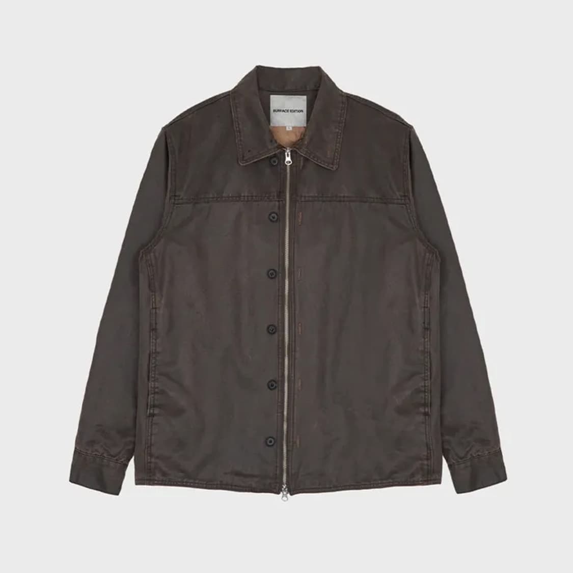 L / 서피스에디션 BUTTON SHIRT JACKET BROWN 새제품 상품이미지1
