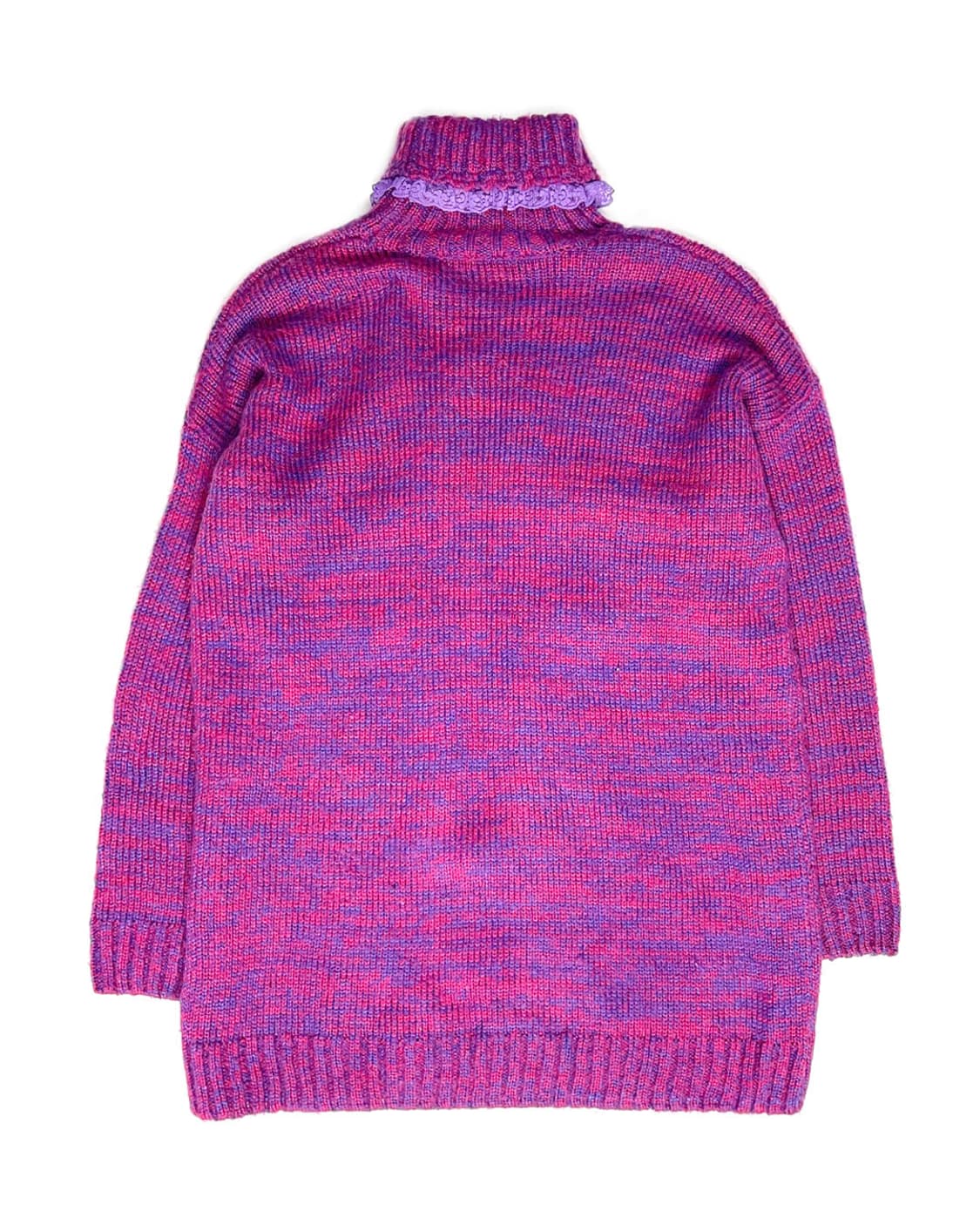 vintage 레이스 크로스 하이넥 니트  상품이미지2