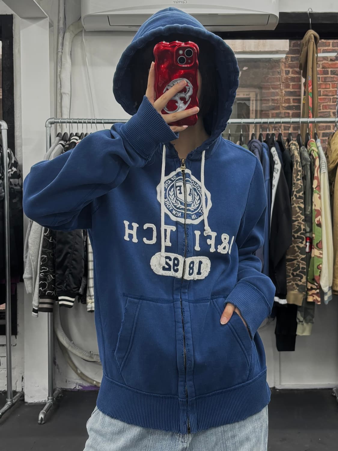 아베크롬비 블루 후드집업 상품이미지4