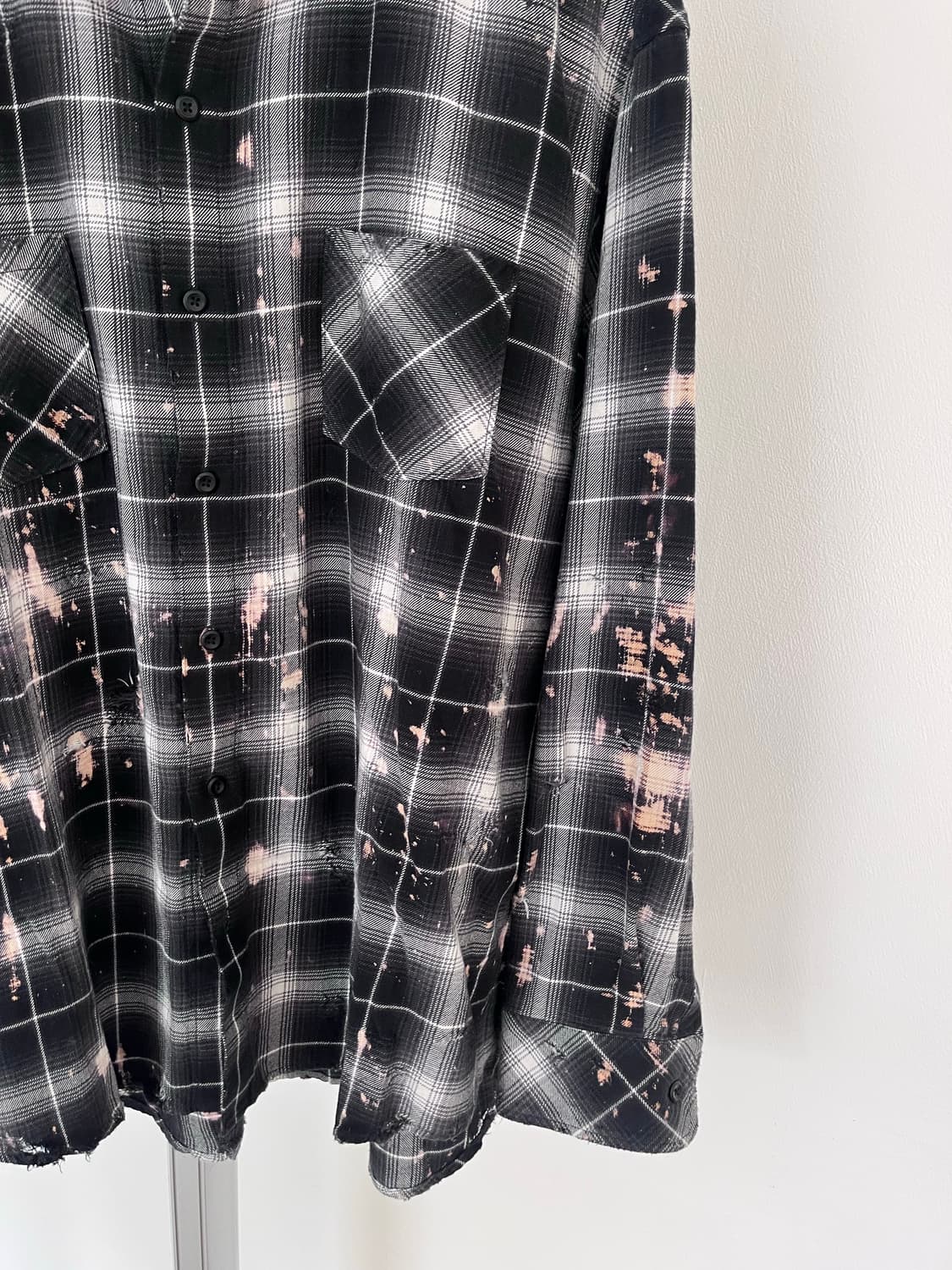 RAFU 24ss Bleached & Damaged shirt 상품이미지4